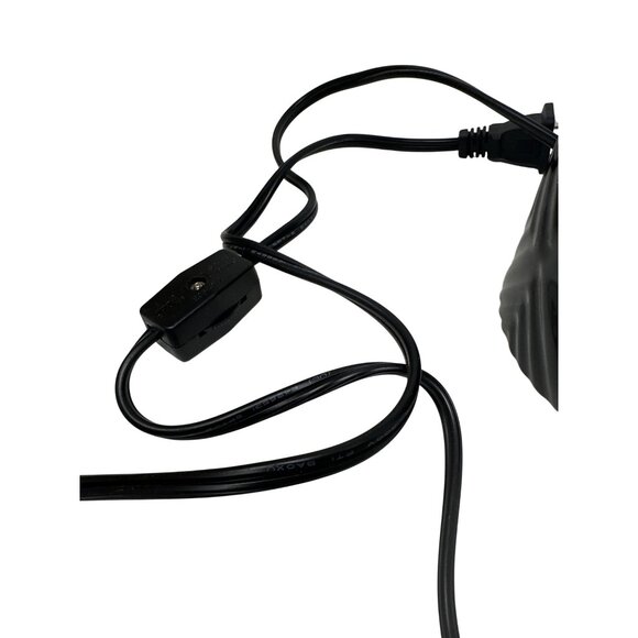 Electric Candle Wax Warmer With Diamond Pattern - Black Ceramic - Plug-In With S - Picture 6 of 6